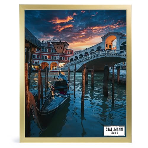 Stallmann Design Bilderrahmen 'Galeria53' | Größe: 18x24cm | Farbe: Gold | 20mm schmale Rahmenleiste Stallmann Design Bilderrahmen 'Galeria53' | Größe: 18x24cm | Farbe: Gold | 20mm schmale Rahmenleiste von Stallmann Design
