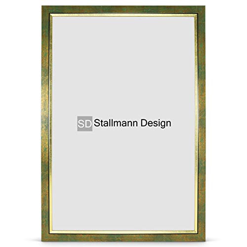 Stallmann Design Bilderrahmen my Frames 24x30 cm gold gewischt Rahmen fuer Dina 4 und 60 andere Formate Fotorahmen Wechselrahmen aus Holz MDF mehrere Farben wählbar Frame für Foto oder Bilder von Stallmann Design