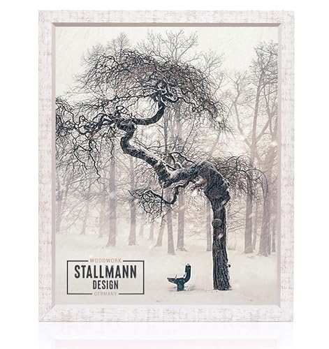 Stallmann Design Bilderrahmen my Frames 30x40 cm weiss gewischt Rahmen fuer Dina 4 und 60 andere Formate Fotorahmen Wechselrahmen aus Holz MDF mehrere Farben wählbar Frame für Foto oder Bilder von Stallmann Design