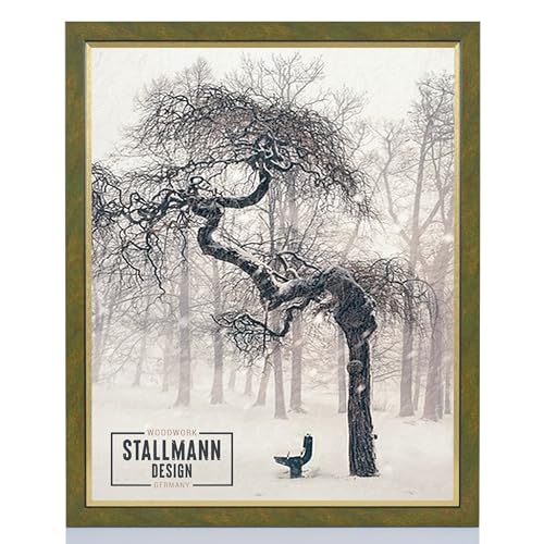 Stallmann Design Bilderrahmen my Frames 60x80 cm gold gewischt Rahmen fuer Dina 4 und 60 andere Formate Fotorahmen Wechselrahmen aus Holz MDF mehrere Farben wählbar Frame für Foto oder Bilder von Stallmann Design