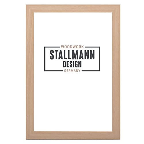 Stallmann Design SD Bilderrahmen mit Acrylglas-Antireflex, Rahmen new modern in 13x18 cm Buche, zum vertikalen oder horizontalen Aufhängen von Stallmann Design