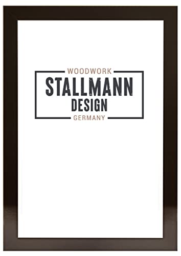 Stallmann Design SD Bilderrahmen mit Acrylglas-Antireflex, Rahmen new modern in 13x18 cm schwarz glanz, zum vertikalen oder horizontalen Aufhängen von Stallmann Design