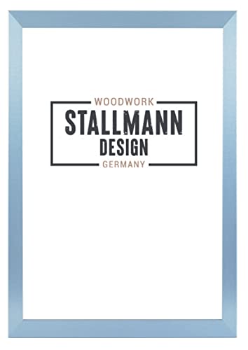 Stallmann Design SD Bilderrahmen mit Acrylglas-Antireflex, Rahmen new modern in 15x21 cm Blau, zum vertikalen oder horizontalen Aufhängen von Stallmann Design