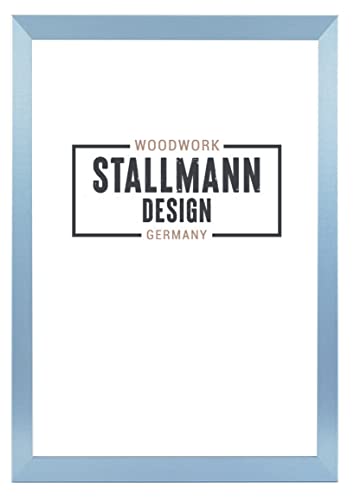 Stallmann Design SD Bilderrahmen mit Acrylglas-Antireflex, Rahmen new modern in 20x28 cm Blau, zum vertikalen oder horizontalen Aufhängen von Stallmann Design