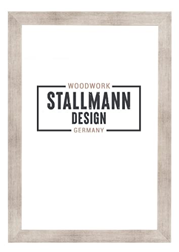 Stallmann Design SD Bilderrahmen mit Acrylglas-Antireflex, Rahmen new modern in 20x28 cm Silber, zum vertikalen oder horizontalen Aufhängen von Stallmann Design