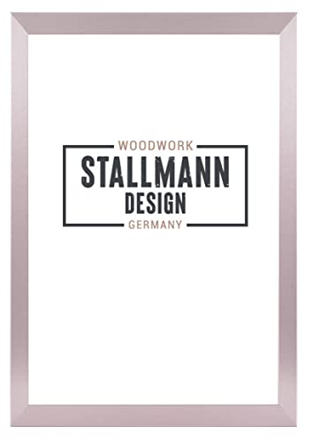 Stallmann Design SD Bilderrahmen mit Acrylglas-Antireflex, Rahmen new modern in 20x60 cm rosa pastell, zum vertikalen oder horizontalen Aufhängen von Stallmann Design