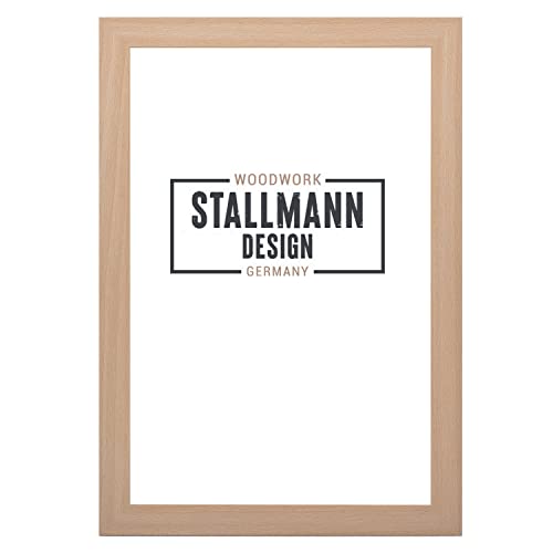 Stallmann Design SD Bilderrahmen mit Acrylglas-Antireflex, Rahmen new modern in 24x28 cm Buche, zum vertikalen oder horizontalen Aufhängen von Stallmann Design