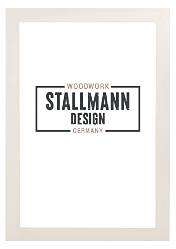 Stallmann Design SD Bilderrahmen mit Acrylglas-Antireflex, Rahmen new modern in 24x30 cm weiß, zum vertikalen oder horizontalen Aufhängen von Stallmann Design