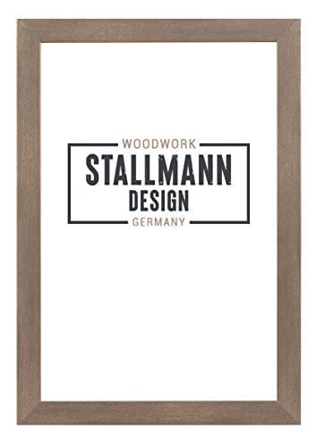 Stallmann Design SD Bilderrahmen mit Acrylglas-Antireflex, Rahmen new modern in 25x70 cm Stahl Optik, zum vertikalen oder horizontalen Aufhängen von Stallmann Design