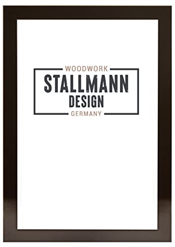 Stallmann Design SD Bilderrahmen mit Acrylglas-Antireflex, Rahmen new modern in 30x30 cm schwarz glanz, zum vertikalen oder horizontalen Aufhängen von Stallmann Design