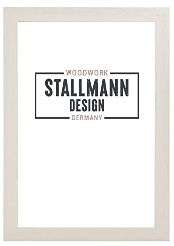 Stallmann Design SD Bilderrahmen mit Acrylglas-Antireflex, Rahmen new modern in 30x40 cm Birke, zum vertikalen oder horizontalen Aufhängen von Stallmann Design