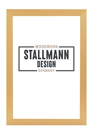 Stallmann Design SD Bilderrahmen mit Acrylglas-Antireflex, Rahmen new modern in 33x70 cm Gold, zum vertikalen oder horizontalen Aufhängen von Stallmann Design