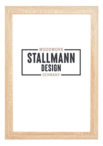 Stallmann Design SD Bilderrahmen mit Acrylglas-Antireflex, Rahmen new modern in 40x100 cm Sonoma Eiche, zum vertikalen oder horizontalen Aufhängen von Stallmann Design