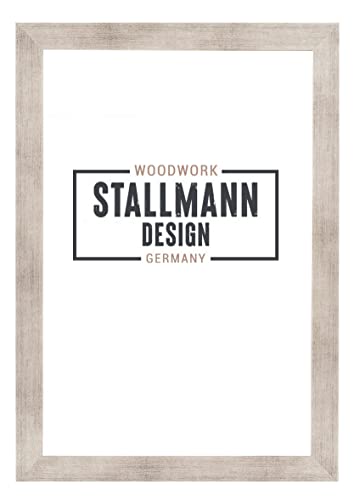 Stallmann Design SD Bilderrahmen mit Acrylglas-Antireflex, Rahmen new modern in 40x50 cm Silber, zum vertikalen oder horizontalen Aufhängen von Stallmann Design