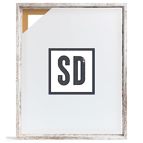 Stallmann Design Schattenfugenrahmen für Keilrahmen | 100x100 cm | Vintage | MDF Rahmen für Leinwände mit Tiefeneffekt | mit Montagezubehör | Rahmen ohne Glas und Rückwand von Stallmann Design