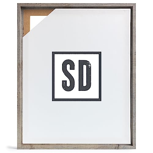 Stallmann Design Schattenfugenrahmen für Keilrahmen | 18x24 cm | Wildeiche | MDF Rahmen für Leinwände mit Tiefeneffekt | mit Montagezubehör | Rahmen ohne Glas und Rückwand von Stallmann Design