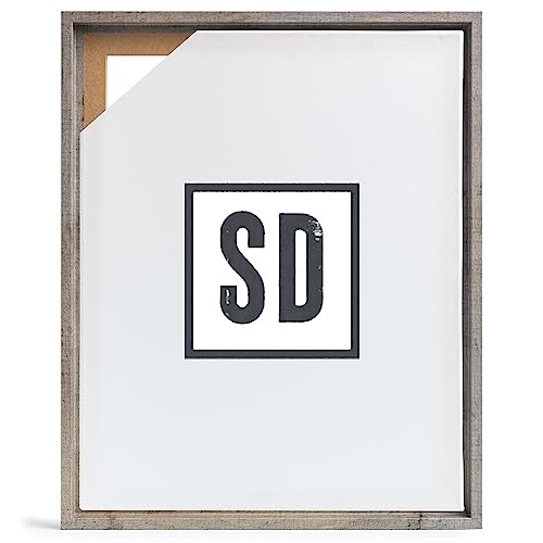 Stallmann Design Schattenfugenrahmen für Keilrahmen | 20x20 cm | Wildeiche | MDF Rahmen für Leinwände mit Tiefeneffekt | mit Montagezubehör | Rahmen ohne Glas und Rückwand von Stallmann Design