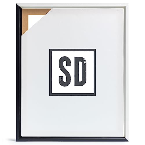 Stallmann Design Schattenfugenrahmen für Keilrahmen | 30x30 cm | Mix | MDF Rahmen für Leinwände mit Tiefeneffekt | mit Montagezubehör | Rahmen ohne Glas und Rückwand von Stallmann Design
