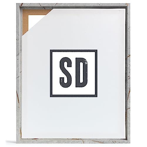 Stallmann Design Schattenfugenrahmen für Keilrahmen | 50x90 cm | Stein Optik | MDF Rahmen für Leinwände mit Tiefeneffekt | mit Montagezubehör | Rahmen ohne Glas und Rückwand von Stallmann Design