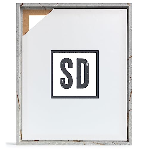Stallmann Design Schattenfugenrahmen für Keilrahmen | 60x80 cm | Stein Optik | MDF Rahmen für Leinwände mit Tiefeneffekt | mit Montagezubehör | Rahmen ohne Glas und Rückwand von Stallmann Design