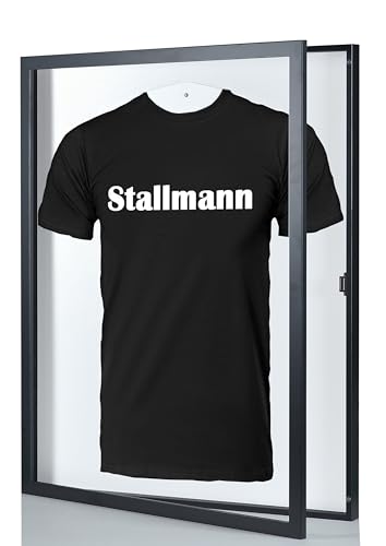 Stallmann Design Trikotrahmen 'Easy Click & Fill' mit Tür | Rahmen-Farbe: Schwarz | Hintergrund: Weiß | Größe: 70 x 90 cm | hochwertige und leicht zu befüllende Vitrine für Trikots Stallmann Design Trikotrahmen 'Easy Click & Fill' mit Tür | Rahmen-Farbe: Schwarz | Hintergrund: Weiß | Größe: 70 x 90 cm | hochwertige und leicht zu befüllende Vitrine für Trikots von Stallmann Design