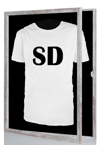 Stallmann Design Trikotrahmen 'Easy Click & Fill' mit Tür | Rahmen-Farbe: Vintage | Hintergrund: Schwarz | Größe: 70 x 90 cm | hochwertige und leicht zu befüllende Vitrine für Trikots Stallmann Design Trikotrahmen 'Easy Click & Fill' mit Tür | Rahmen-Farbe: Vintage | Hintergrund: Schwarz | Größe: 70 x 90 cm | hochwertige und leicht zu befüllende Vitrine für Trikots von Stallmann Design