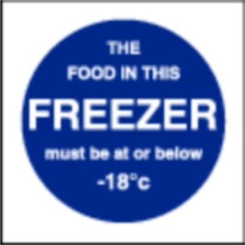 Stalwart L839 Schild „Food In This Freezer“, 100 x 100 mm von Stalwart