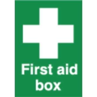 Stalwart W315 First Aid Box Symbol Zeichen, selbstklebend, Vinyl, 200 mm x 150 mm von Stalwart