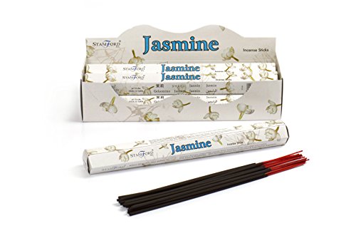 STAMFORD INC. 37101 Räucherstäbchen Jasmin, 20 Stäbchen x 6 Packungen von Stamford