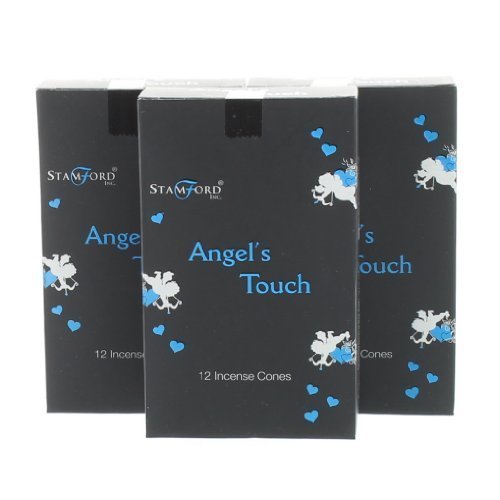 Stamford - 3 Packungen mit Stamford Schwarze Range Weihrauch Kegel - Angels Touch von Stamford