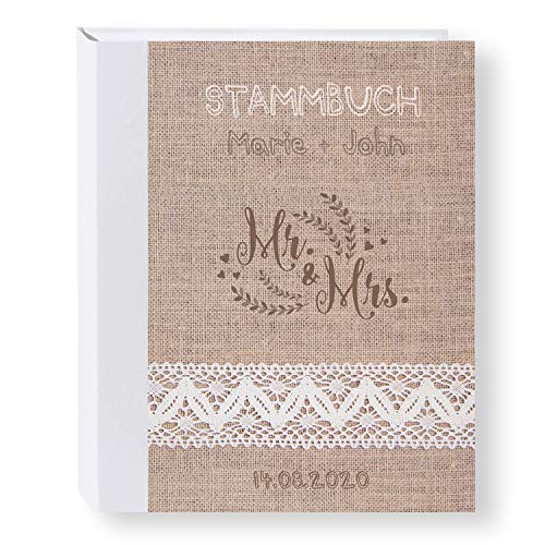 Stammbuch der Familie personalisiert 'Lino' A5 Familienbuch Familienstammbuch Stammbaum Stammbücher Hochzeit von Stammbuchshop