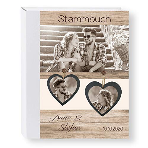 Stammbuch der Familie personalisiert 'Vintage Flair' A5 Familienbuch Familienstammbuch Stammbaum Stammbücher Hochzeit von Stammbuchshop