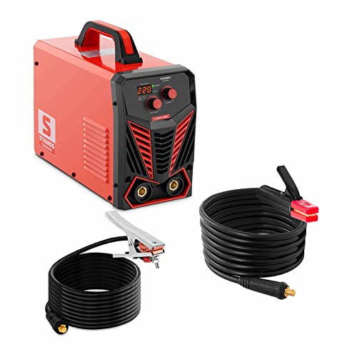 Stamos Germany S-MMA 230Z Elektroden Schweißgerät IGBT 220 A Duty Cycle 60% Hot Start 8 m Kabel Schweißgerät Elektrode E-Hand Schweißgerät von Stamos Welding Group