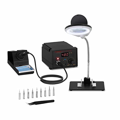 Stamos Soldering S-LS-12 Lötstation 65 W Lötkolben 60 W digital 480 °C Temperatur LED Lötspitzen von Stamos Welding Group