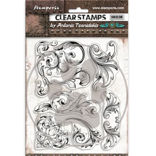 STAMPERIA INTERNATIONAL, KFT Acrylic stamp cm 14x18 - Sir Vagabond in Fantasy World greeks von Stamperia