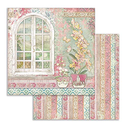 STAMPERIA INTERNATIONAL, KFT SBB751 Scrapbooking Papier zweiseitig Fenster, 31.5cmX30.5cm STAMPERIA INTERNATIONAL, KFT SBB751 Scrapbooking Papier zweiseitig Fenster, 31.5cmX30.5cm von Stamperia