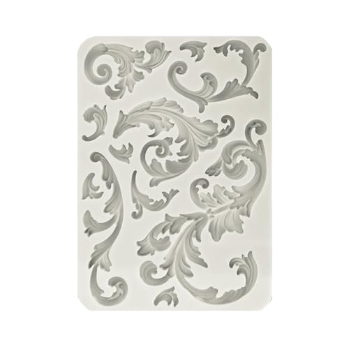 Stamperia - Silicon Mould A5 for Scrapbooks, Bullet Journals and More, Non-Stick, for Air-Dry Clay, Resin and More, Perfect for Crafts and Gifting (Sir Vagabond in Fantasy World Corners and Ornaments) von Stamperia