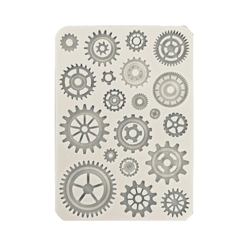 Stamperia - Silicon Mould A5 for Scrapbooks, Bullet Journals and More, Non-Stick, Suitable for Air-Dry Clay, Resin and More, Perfect for Crafts and Gifting (Sir Vagabond in Fantasy World Gears) Stamperia - Silicon Mould A5 for Scrapbooks, Bullet Journals and More, Non-Stick, Suitable for Air-Dry Clay, Resin and More, Perfect for Crafts and Gifting (Sir Vagabond in Fantasy World Gears) von Stamperia