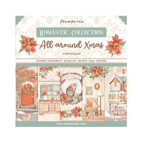 Stamperia, All Around Christmas 8x8 Inch Paper Pack von Stamperia