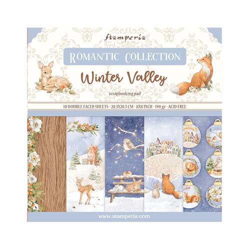 Stamperia, Winter Valley 8x8 Inch Paper Pack von Stamperia