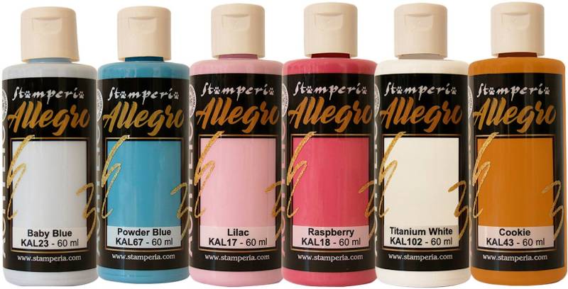 Stamperia Acrylfarbe Dewdrops, 6er-Set von Stamperia