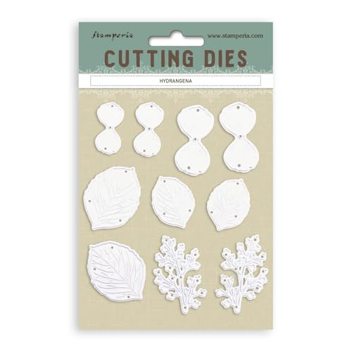 Stamperia - Cutting Dies for Scrapbooking, Albums, Card Making, Bullet Journalling and More, Create Decorations with Natural Elements, Perfect for Crafts and Gifting (A6) (Timeless, Hydrangea) von Stamperia