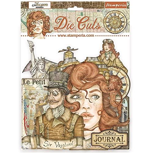 Die cuts assorted - Sir Vagabond Aviator von Stamperia