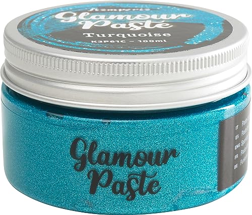 Stamperia K3P61C Glamour Paste ml 100-Turquoise, White, OSFA, 3 Count von Stamperia