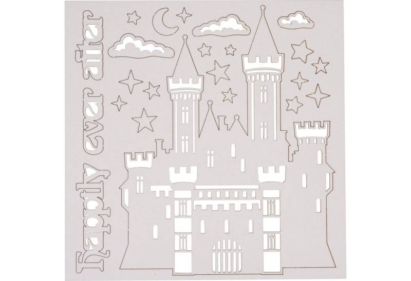 Stamperia Motivschablone Happily ever after, 23 Teile von Stamperia