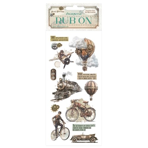 Stamperia - Rub-on for Scrapbooks, Albums, Bullet Journals and More, Easily Transfer Images onto Paper and Other Surfaces, Perfect for Crafts and Gifting (Voyages Fantastiques, The Age of Adventure) von Stamperia