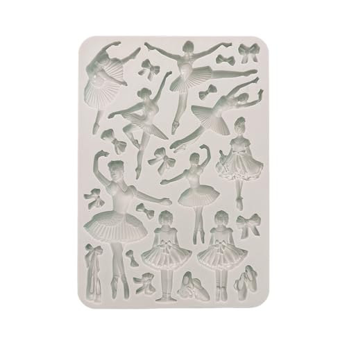 Stamperia - Silicon Mould A5 for Scrapbooks, Albums, Bullet Journals and More, Ballet, Non-Stick, Suitable for Air-Dry Clay and More, Perfect for Crafts and Gifting (The Nutcracker) von Stamperia