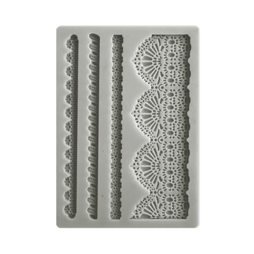 Stamperia Silikonform Sunflower Art Spitze und Rahmen A6 von Stamperia
