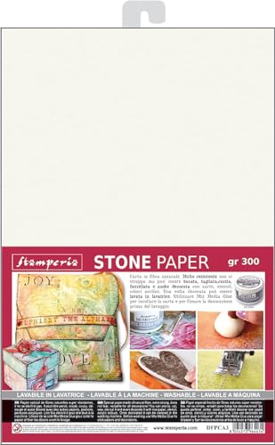 Stamperia Steinpapier DFPCA3 washable A3 ,, 29.7 x 42 von Stamperia