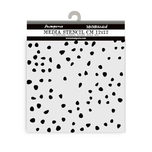 Stamperia - Thick Stencils for Scrapbooks, Albums, Cards, Bullet Journalling, and More, Flexible Material, Easy to Clean, Perfect for Hobbies, Crafts and Gifting (Timeless, Petals Texture) von Stamperia